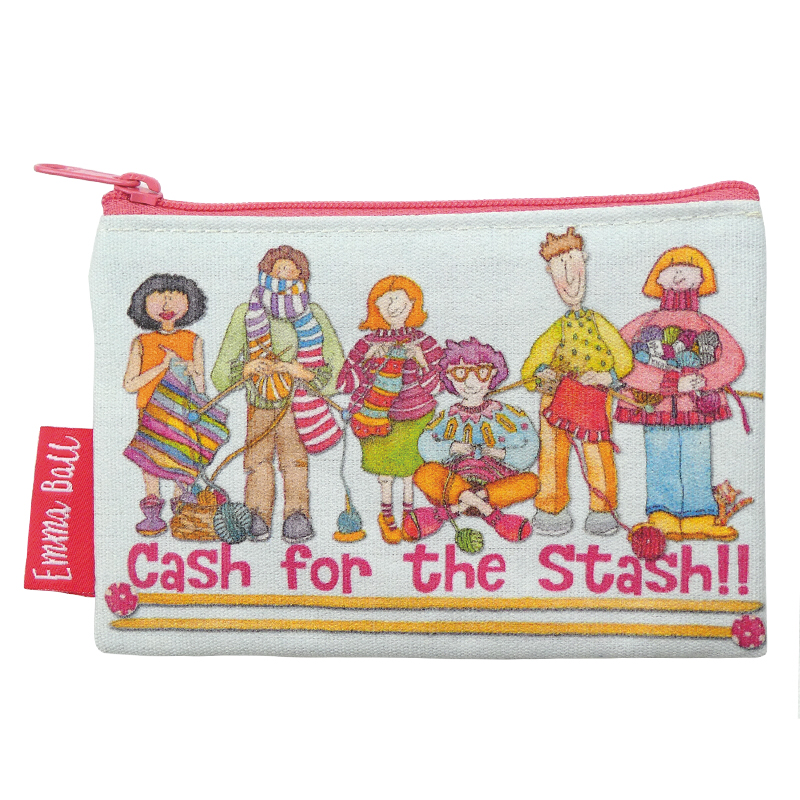 Emma Ball - The Yarn Club Zipped Purse - knitting crochet stocking filler gift 