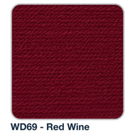 Wendy Supreme DK Knitting Crochet Yarn Wool Pack -5x100g Balls WD69 Red Wine