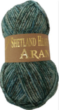 Load image into Gallery viewer, Woolcraft Shetland Heather Aran Soft Knitting Yarn / 25% Wool 100g
