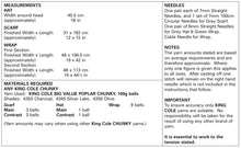 Load image into Gallery viewer, King Cole Chunky Knitting pattern 5834 - Hats, Scarf, Wrap in Poplar Chunky
