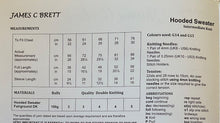 Load image into Gallery viewer, James C Brett double knitting pattern JB828 - Childs Hooded Sweater 22-30 ins
