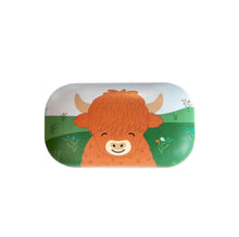 Load image into Gallery viewer, Highland Cow Mini Travel Case Storage Craft Box Sass &amp; Belle Stocking Filler
