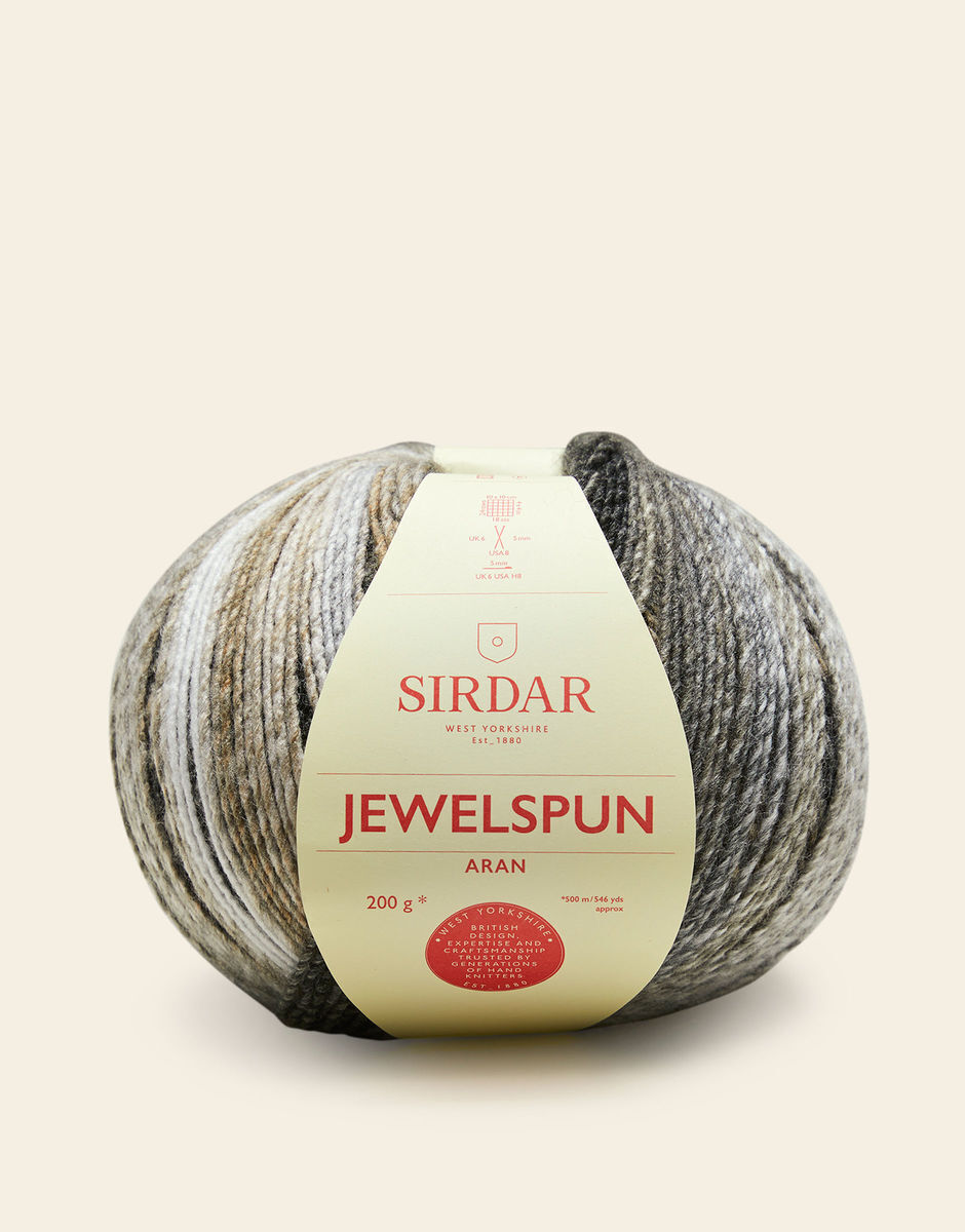 Sirdar Jewelspun Aran 200g Knitting Wool Yarn - 694 Crystal Quartz