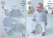 Load image into Gallery viewer, King Cole DK Double Knitting pattern 4896 Baby set 14-22 ins
