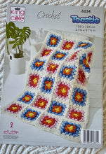 Load image into Gallery viewer, King Cole CROCHET PATTERN 6234 Granny Square Blankets For Toastie Yarn
