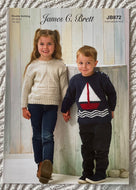 James C Brett DK knitting pattern JB872 Childs Sweater in Baby DK 18-26 ins