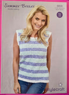 Stylecraft DK Knitting Pattern 8809 Ladies Summer Top 28-50 ins Easy Knit