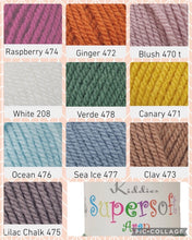 Load image into Gallery viewer, Cygnet Kiddies Supersoft Aran 100g Soft Knitting Crochet Baby Wool Yarn
