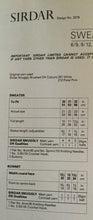 Load image into Gallery viewer, Sirdar Snuggly DK knitting pattern 3279 - Sweater and Bonnet - 20-22 ins
