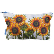 Emma Ball -  Zipped Pouch bag Sewing knitting crochet make-up - Sunflowers