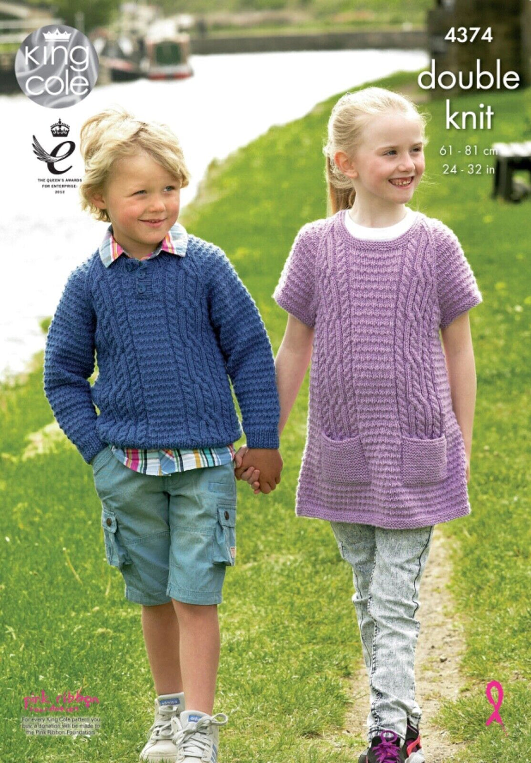 King Cole DK Double Knitting pattern 4374 Sweater & Tunic 24-32 ins