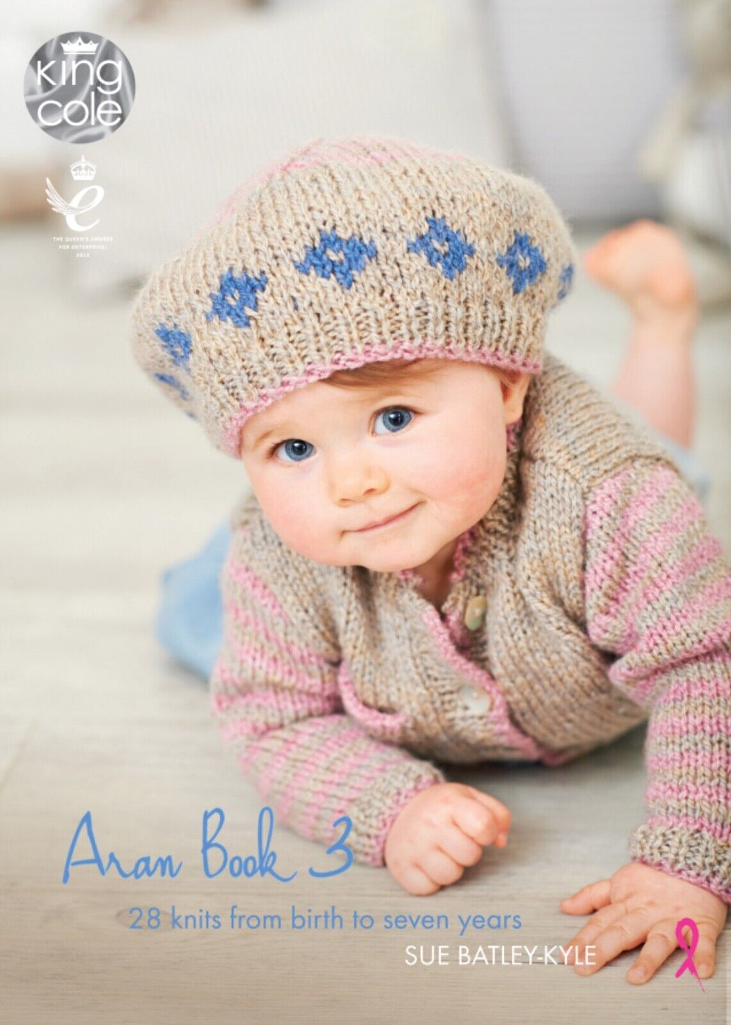 King Cole Aran Book 3  by Sue Batley-Kyle Knitting Book 28 knits for 0 - 7 years