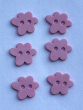 Load image into Gallery viewer, Cloud shaped Buttons, Pack of 6, 15mm, Many Colours
