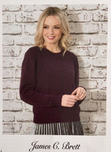 Load image into Gallery viewer, James C Brett DK double knitting pattern JB659 - Sweater &amp; Cardigan 30-48 ins
