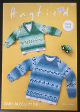 Load image into Gallery viewer, Hayfield DK Knitting Pattern 4834 - Boys Sweaters 16-26 ins
