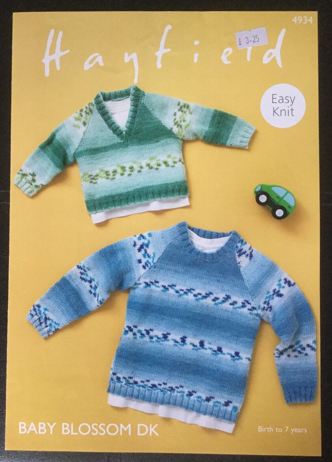 Hayfield DK Knitting Pattern 4834 - Boys Sweaters 16-26 ins