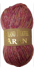 Load image into Gallery viewer, Woolcraft Shetland Heather Aran Soft Knitting Yarn / 25% Wool 100g
