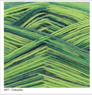 King Cole Zig Zag 4 Ply Knitting Crochet Sock Yarn  Wool 100g Ball Caterpillar