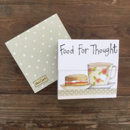ALEX CLARK FOOD FOR THOUGHT MINI MAGNETIC NOTEPAD Stocking filler (MM33)