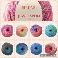 Sirdar Jewelspun Aran Acrylic Yarn 200g