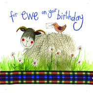 ALEX CLARK SHEEP BIRTHDAY CARD ~ BLANK INSIDE