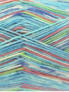 King Cole Zig Zag 4 Ply Knitting Crochet Sock Yarn  Wool 100g Ball Bubblegum