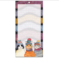 Emma Ball Magnetic Notepad shopping/to do list fridge magnet Cats in Hats NP129