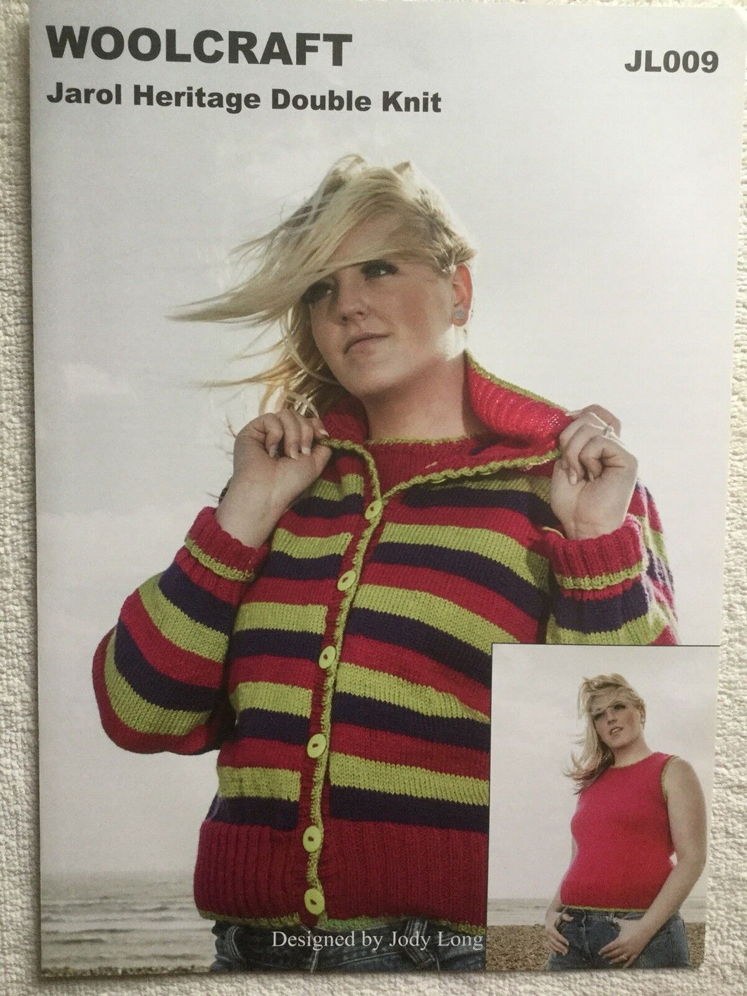 Knitting pattern JL009 Woolcraft DK - Ladies Top And Cardigan