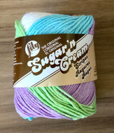 Lily - The Original Sugar ‘n Cream Cotton Knitting Wool / Yarn - Stripes -56.7g