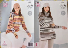 Load image into Gallery viewer, King Cole Chunky Knitting pattern 5929 - Safari - Sweaters - 32-50 ins
