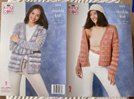 King Cole DK Knitting pattern 6354 Ladies Cardigans 32-50 ins