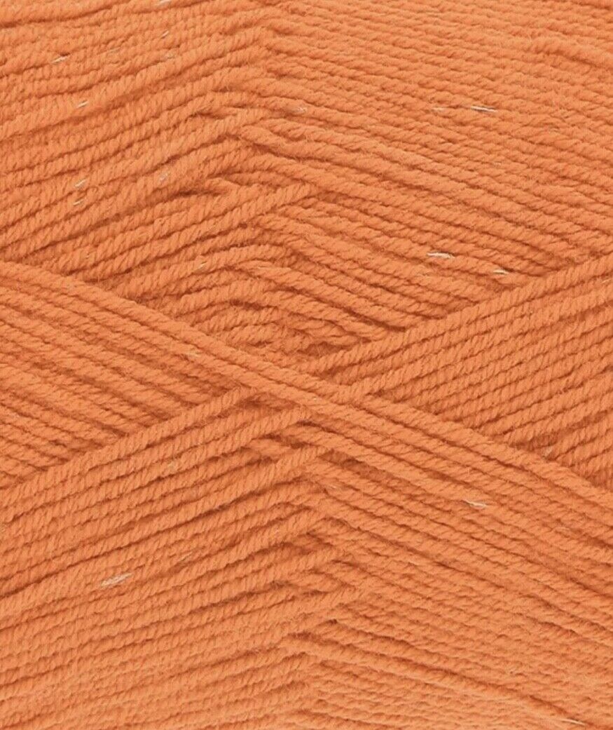 King Cole Cotton Socks 4 Ply Sock Wool Yarn - Orange - 100g