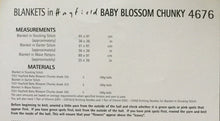 Load image into Gallery viewer,  Sirdar  Baby Blossom Chunky knitting pattern 4676 - Blankets - Easy Knit
