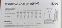 Load image into Gallery viewer, Sirdar knitting pattern 8279 - Waistcoat in Alpine - 32-54 ins
