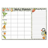 Emma Ball A4 Weekly Menu Planner Shopping List - Woolly Puffins