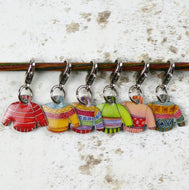Emma Ball - Crochet Stitch Markers (Set of 6) - Woolly Jumpers (CR26)