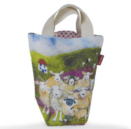 Emma Ball - Small Bucket Bag - Felted Sheep - Knitting  Crochet Bag SBU02