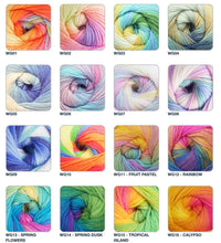 Load image into Gallery viewer, Wendy GIGGLES DK Acrylic Multicolour Multi-tonal Baby Knitting Yarn 100g
