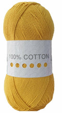 Load image into Gallery viewer, Cygnet 100% Pure Cotton DK Wool Yarn in 20 colours 100g
