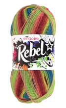 Load image into Gallery viewer, King Cole 100g Rebel 4Ply 4 Ply Wool/Nylon Blend Yarn Craft Knitting Crochet
