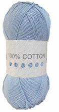 Load image into Gallery viewer, Cygnet 100% Pure Cotton DK Wool Yarn in 20 colours 100g
