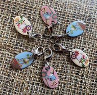 Emma Ball - Crochet Stitch Markers (Set of 6) - Crafting Gnomes (CR08)