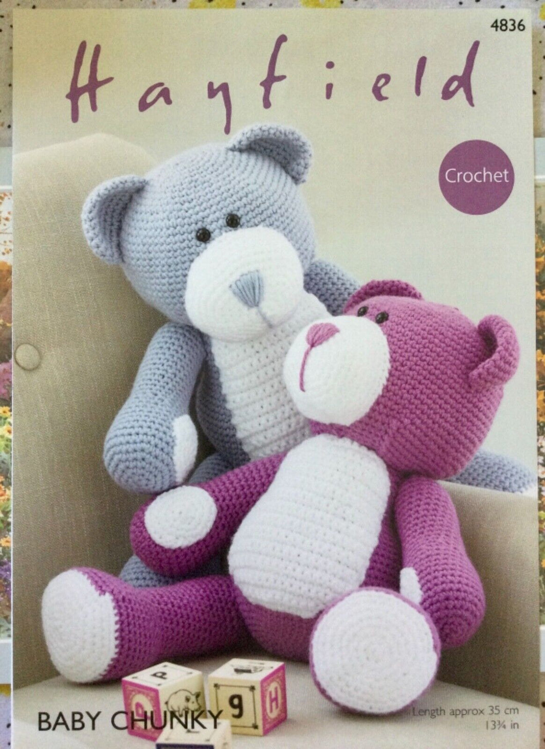 Hayfield Chunky Crochet pattern 4836 -  Bear