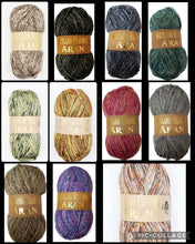 Load image into Gallery viewer, Woolcraft Shetland Heather Aran Soft Knitting Yarn / 25% Wool 100g
