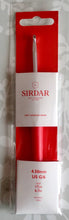 Load image into Gallery viewer, Crochet Hook - Sirdar 17cm (6.7 in) Soft Handle  - Single - Aluminium - 2-10mm
