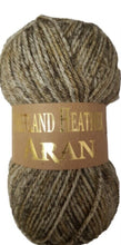 Load image into Gallery viewer, Woolcraft Shetland Heather Aran Soft Knitting Yarn / 25% Wool 100g
