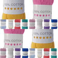 Cygnet 100% Pure Cotton DK Wool Yarn in 10 colours 100g