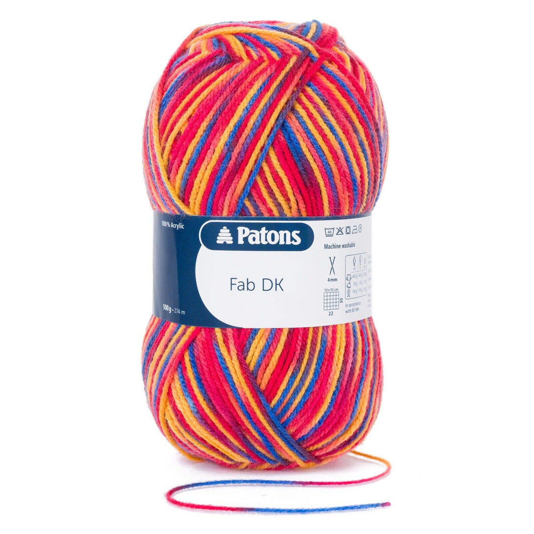 Patons Fab DK acrylic wool/yarn - Raspberry (2326)