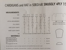 Load image into Gallery viewer, Sirdar Snuggly 4ply Crochet pattern 1900 - Cardigans &amp; Hat Birth-7 years
