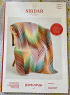 Sirdar Knitting Pattern10141 Jewelspun Aran Blanket